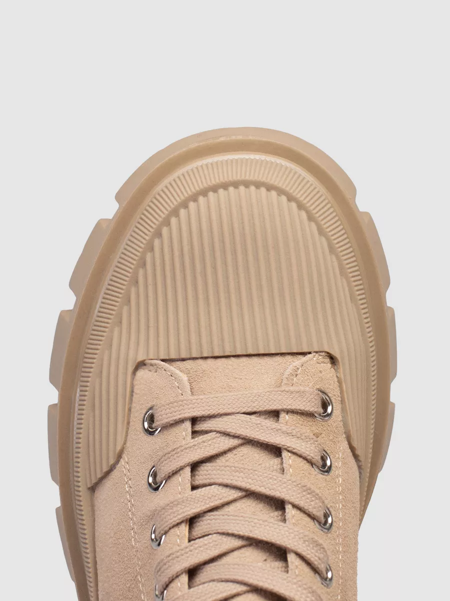 Ботинки зимние натуральная замша на каблуке XBW-32266-1D-SW