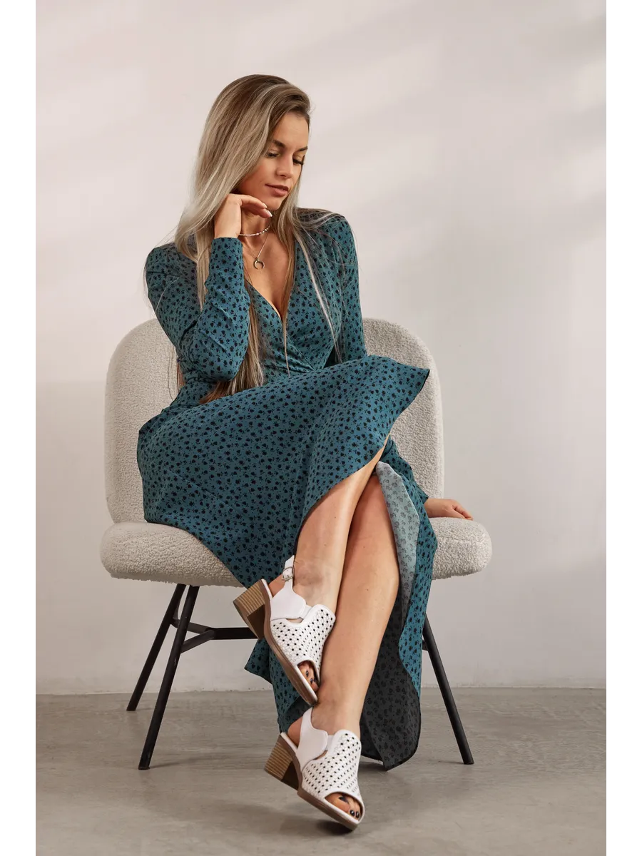 Босоножки женские летние натуральная кожа белые на каблуке 51BKE31-5-112k