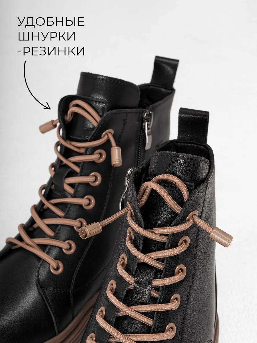 Ботинки женские зимние натуральная кожа на каблуке 25-ZBU12-9-1013