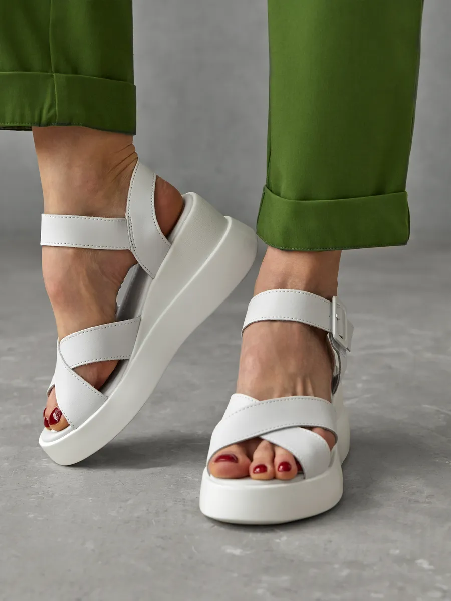 Босоножки женские летние натуральная кожа на платформе UTL-22142-1B-SP