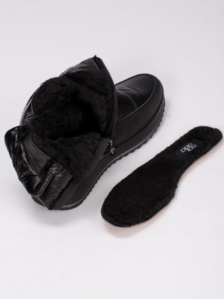 Дутики женские зимние непромокаемые сапоги шерстяные черные XLN-12151-1A-TW-M