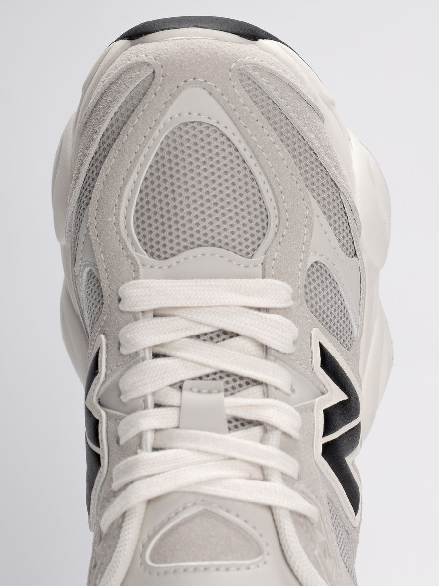 Кроссовки женские на платформе серые дышащие AA075-011K