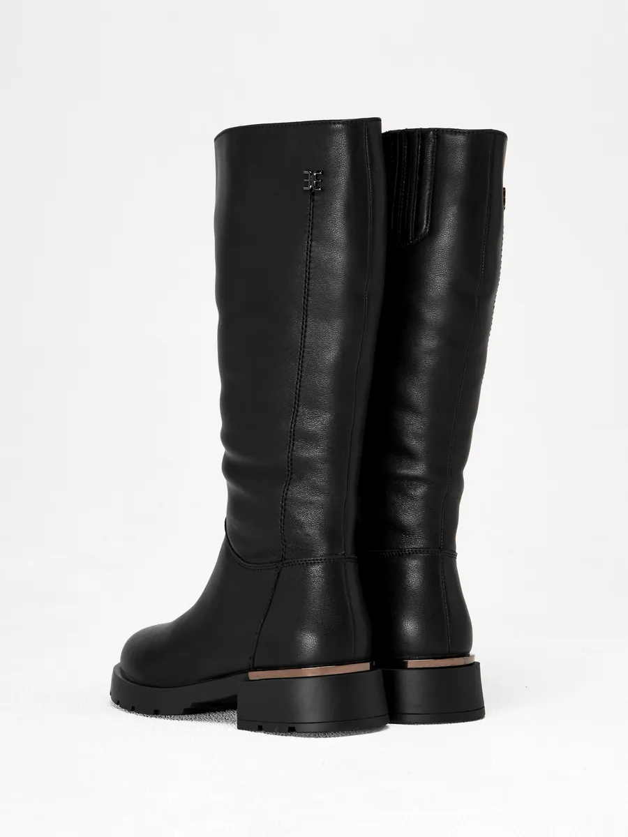 Сапоги женские зимние натуральная кожа на каблуке 25-WPE29-44-101