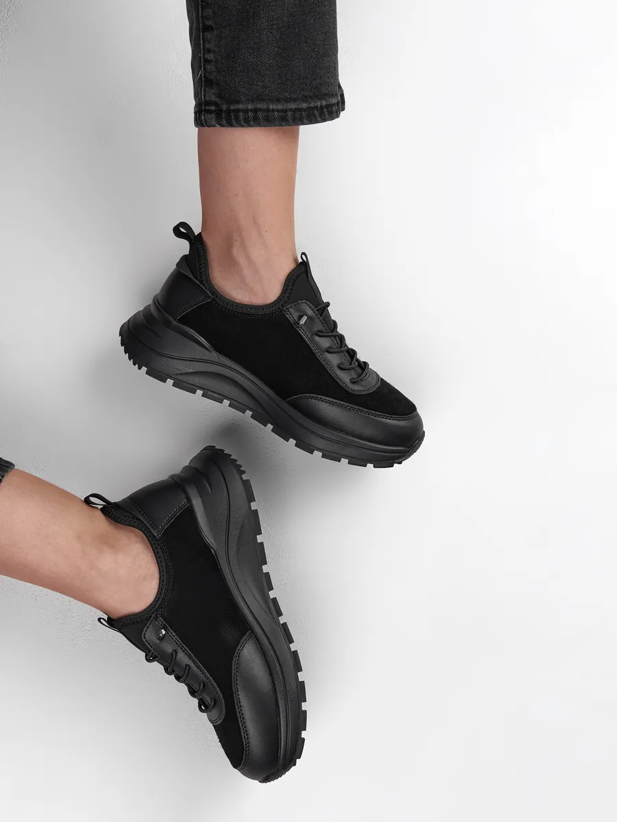 Кроссовки женские демисезонные натуральная кожа на платформе FB310-011k