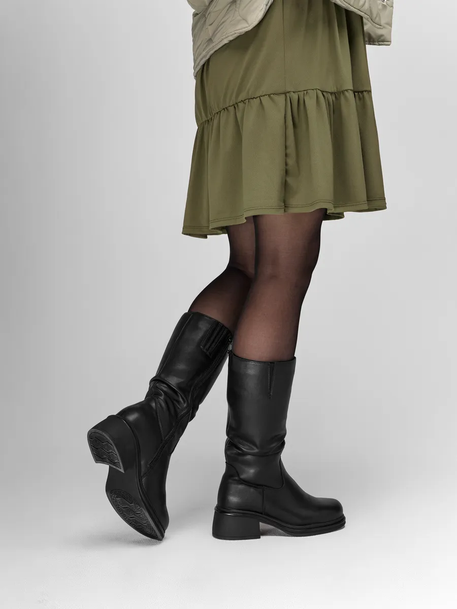 Сапоги женские зимние натуральная кожа на каблуке 25-WPE21-14-101