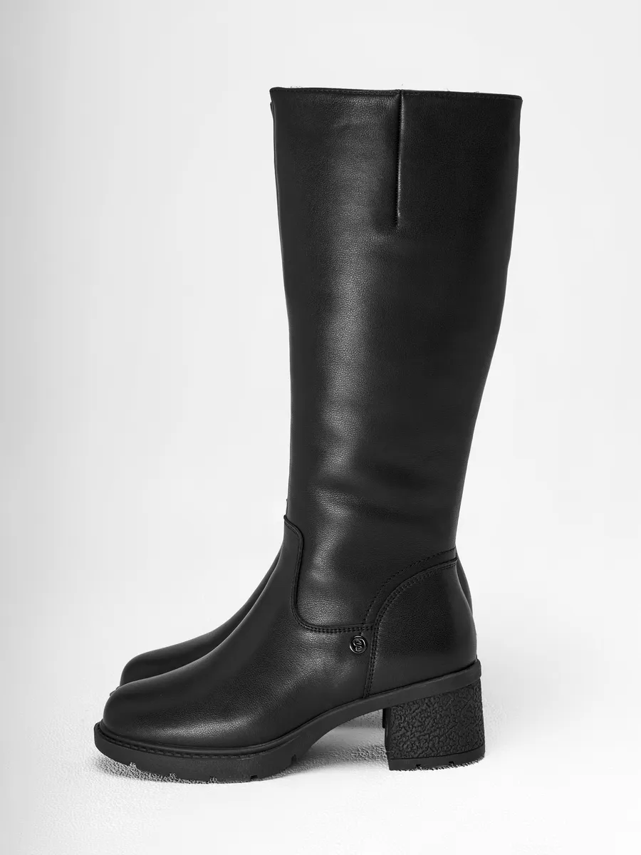 Сапоги женские зимние натуральная кожа на каблуке 25-WPE29-15-101