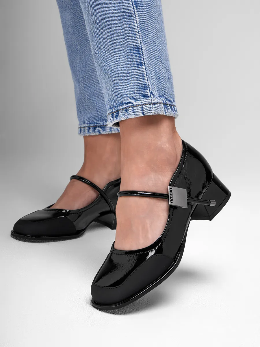 Туфли женские осенние натуральная кожа на каблуке 25-TZA4-8-501