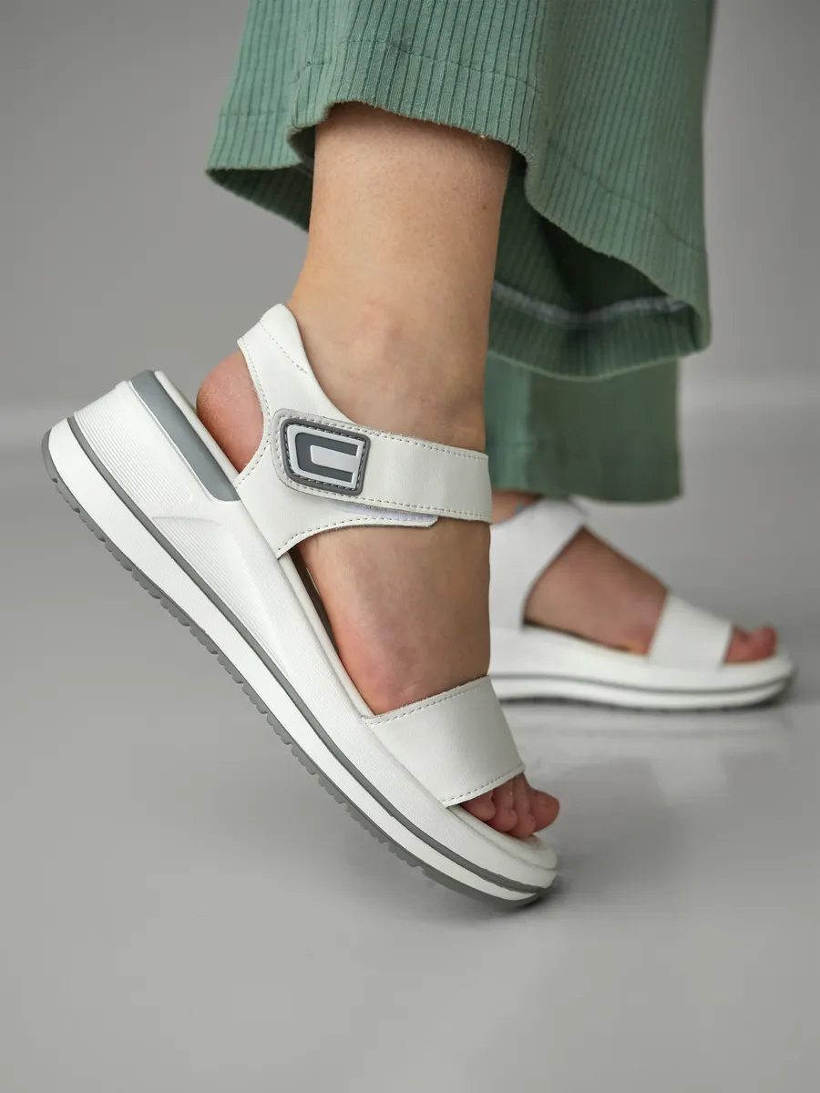 Босоножки женские летние без каблука натуральная кожа FB251-010