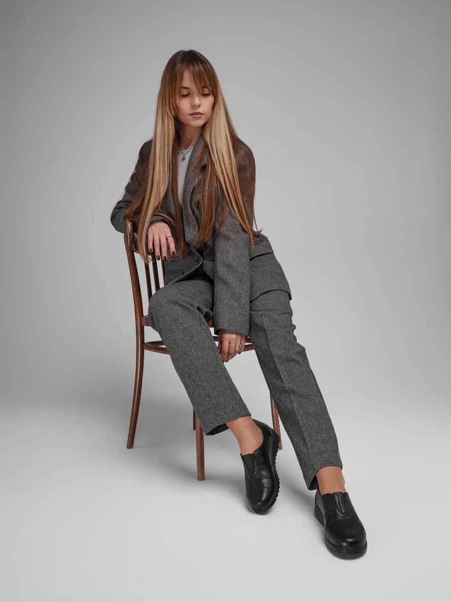 Туфли женские натуральная кожа без каблука CV002-020Lk