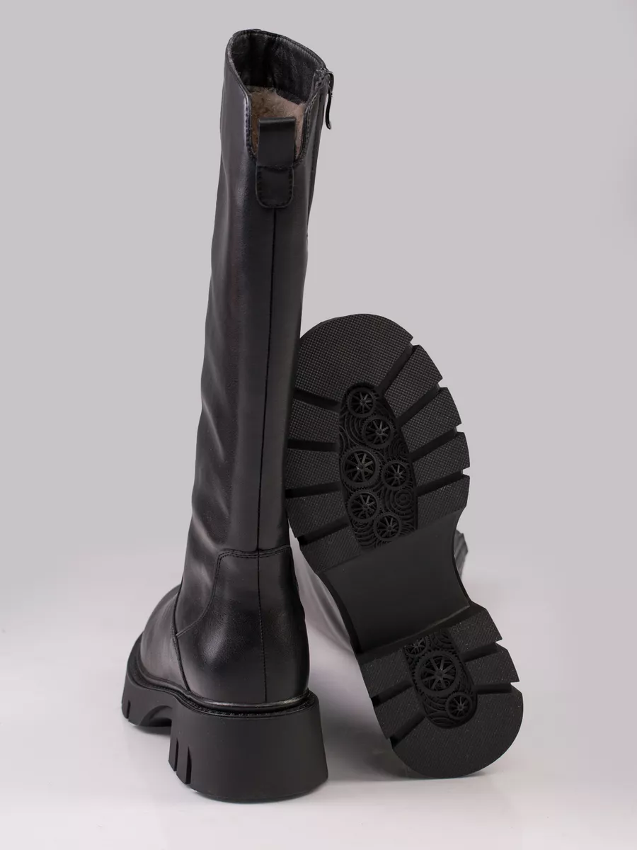 Сапоги зимние натуральная кожа на каблуке XLU-67036-0501-SW