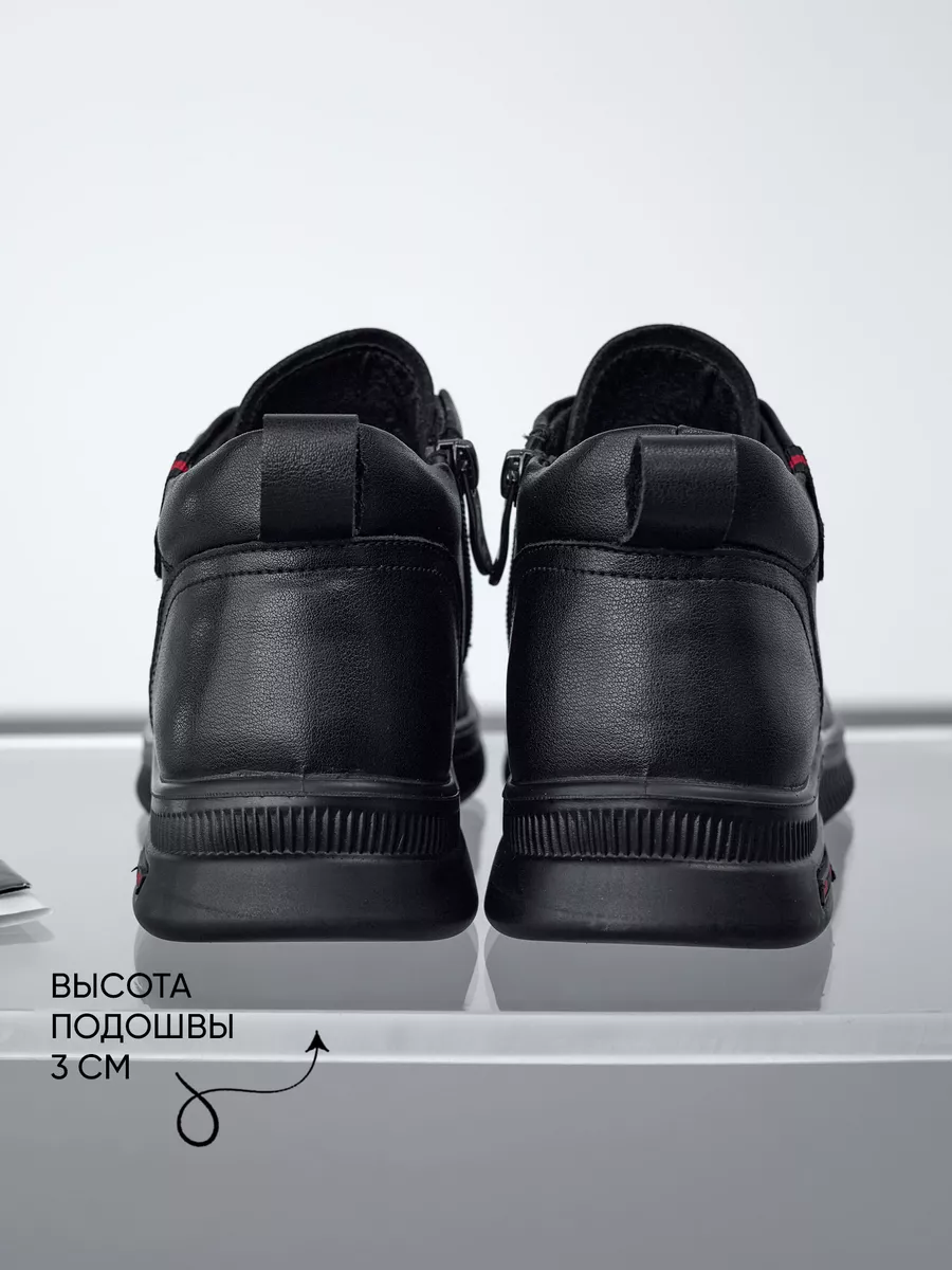 Ботинки женские демисезонные натуральная кожа черные XMM-42271-5A-SB