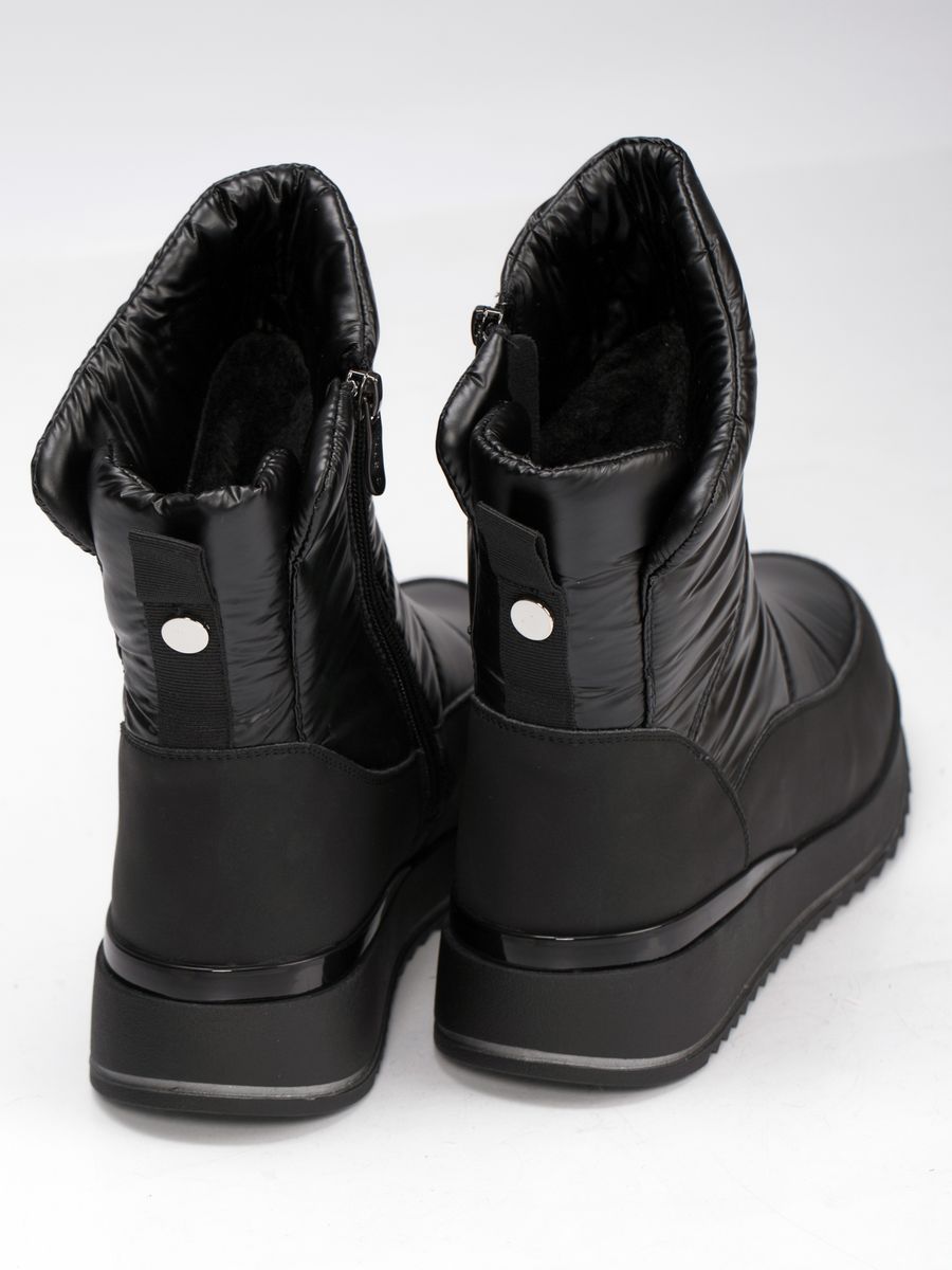 Дутики женские зимние непромокаемые сапоги шерстяные черные XLN-12151-1A-TW-M