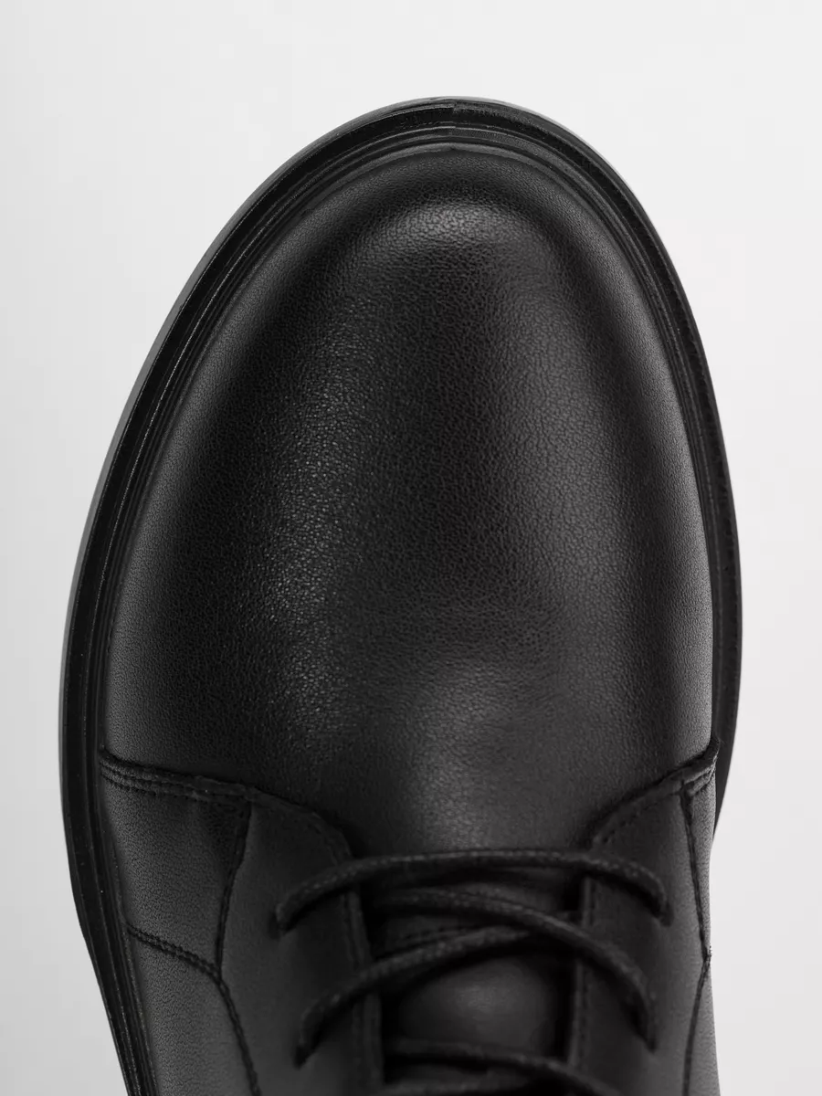 Ботинки осенние натуральная кожа на каблуке XJR-32576-1A-SB