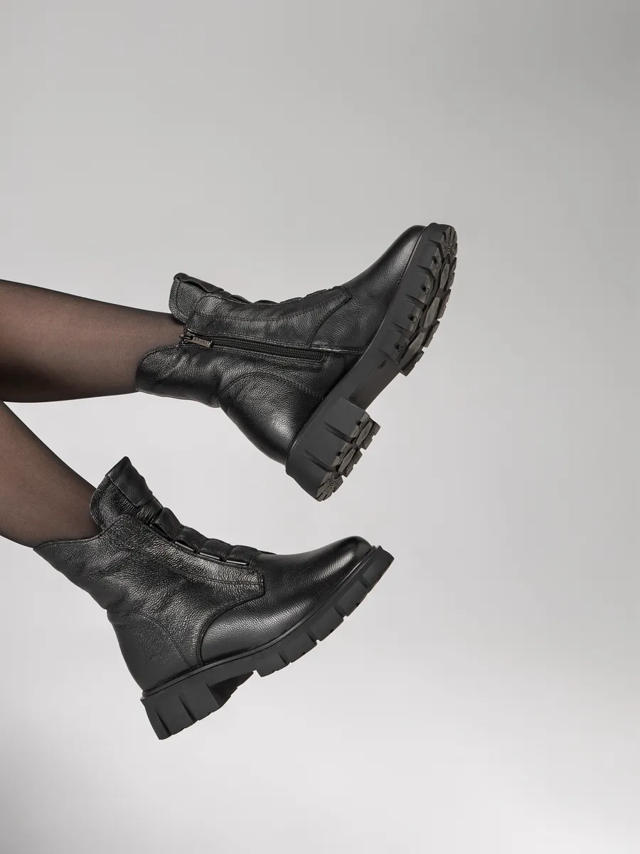 Ботинки женские зимние натуральная кожа натуральная шерсть C1039-010