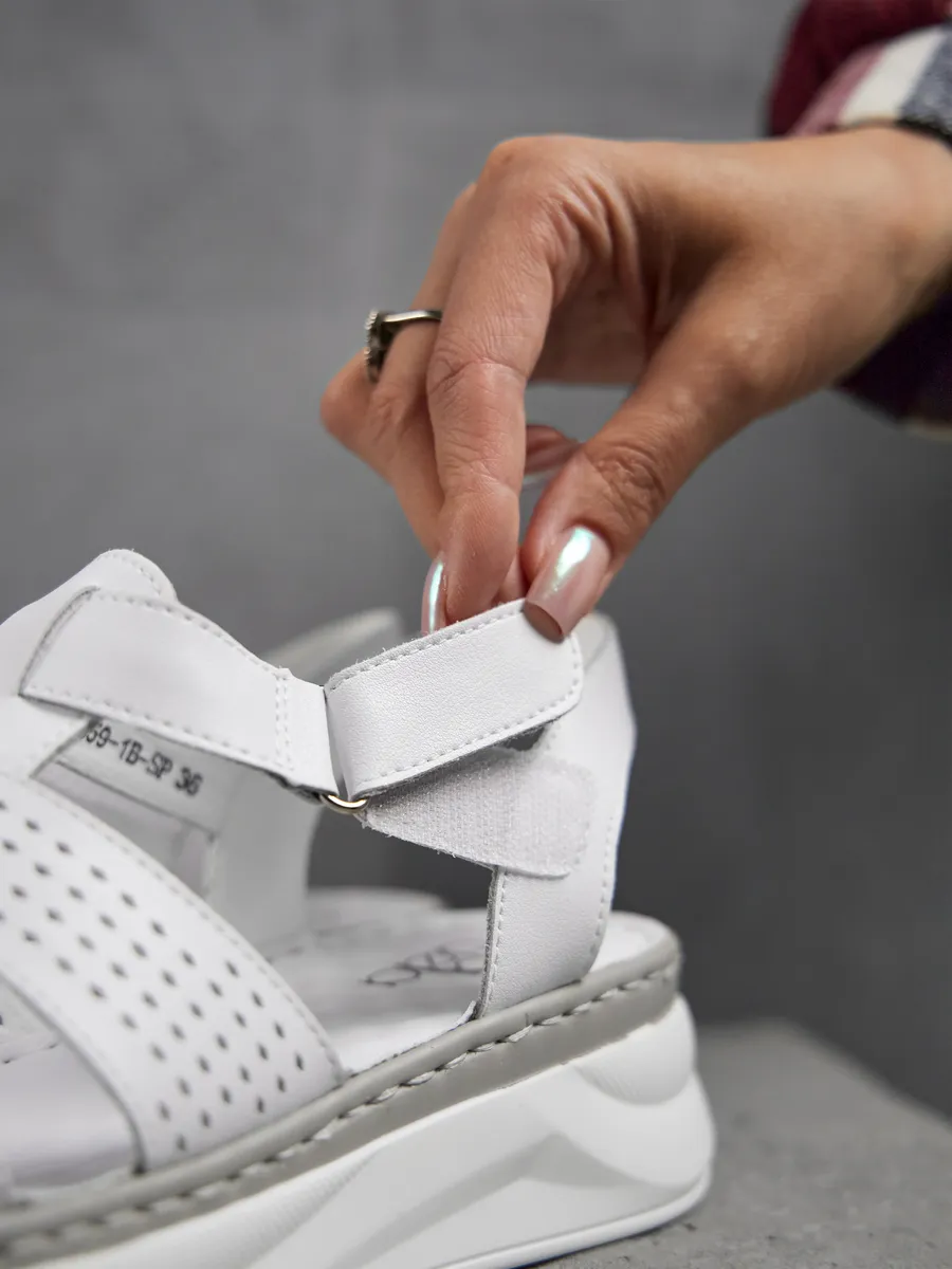 Босоножки женские летние натуральная кожа UYI-51659-1B-SPk