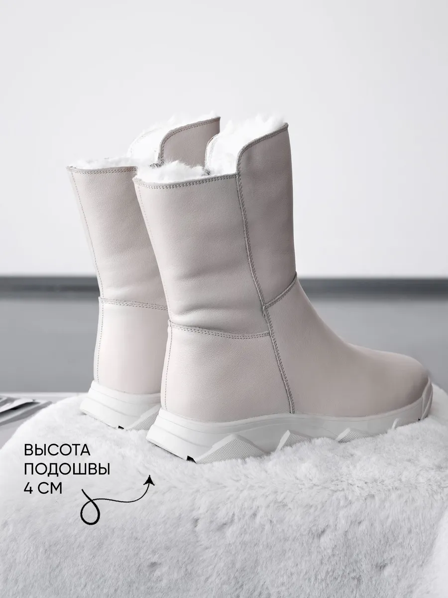 Полусапожки зимние натуральная кожа натуральная шерсть 21R2-6-120Z