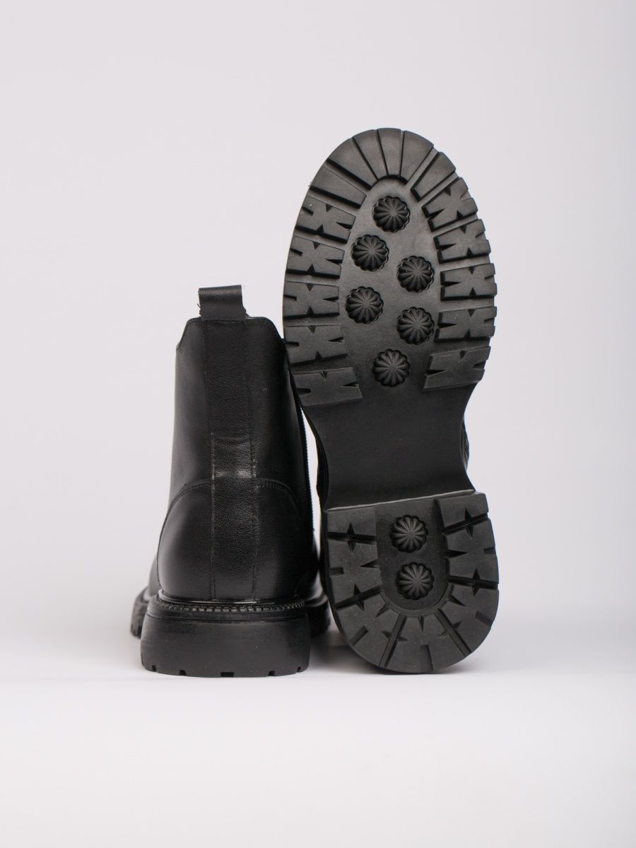 Ботинки демисезонные натуральная кожа на каблуке RJ157-030