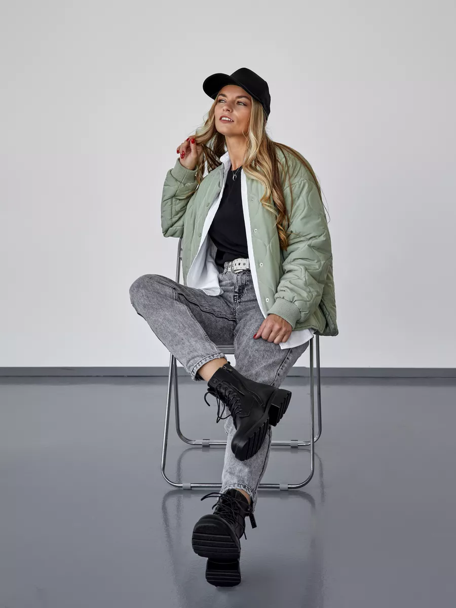 Ботинки женские демисезонные натуральная кожа на шнурках 42-DBU3-27-301k